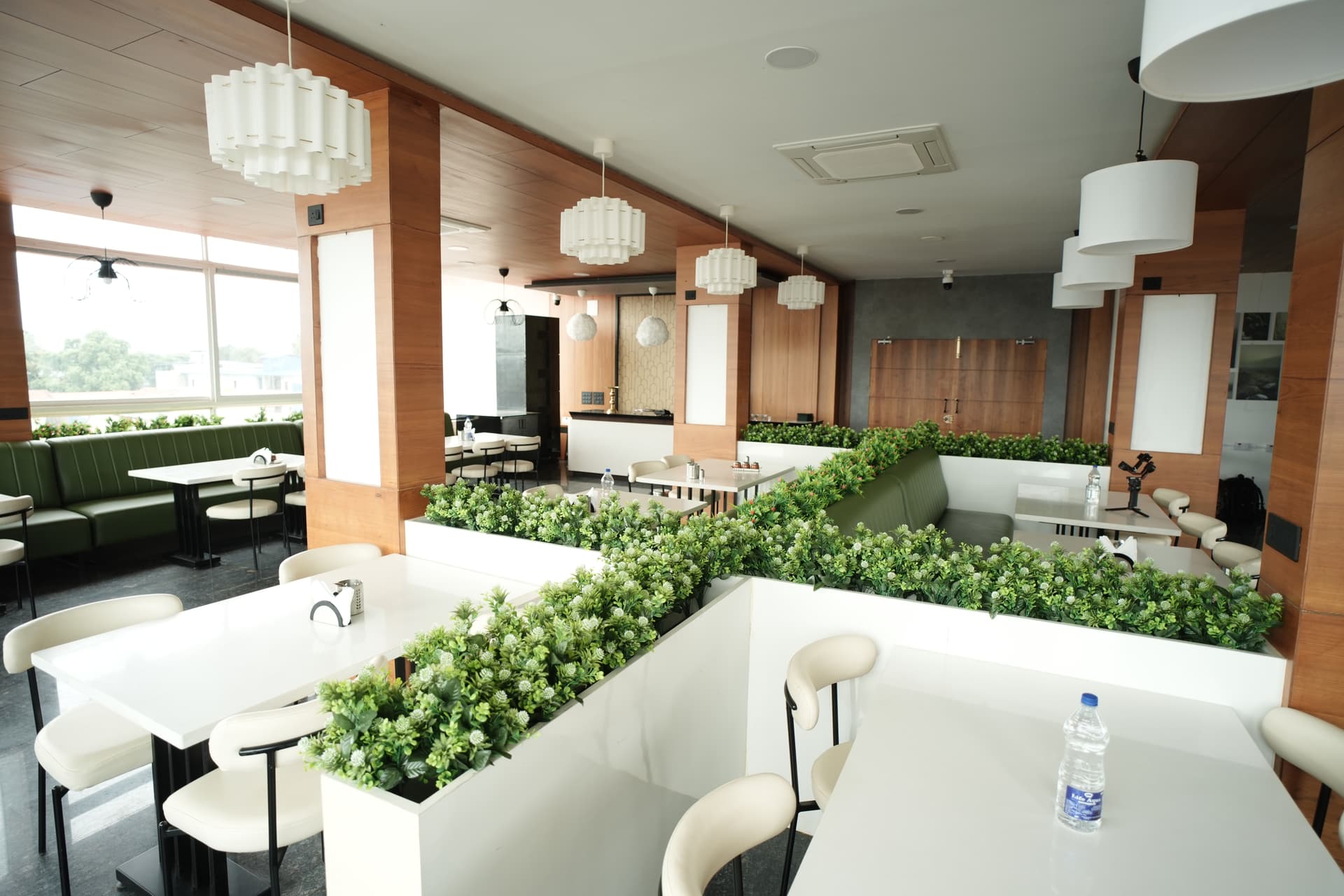 Sarvam Aahar — AC dining interior